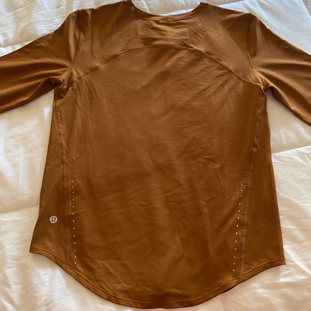 NWT Lululemon High Neck Running and Training Long Sleeve - Copper Brown